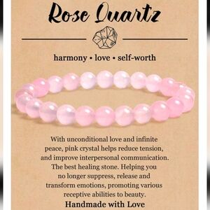 Rose Quartz Natural Stone Bracelet